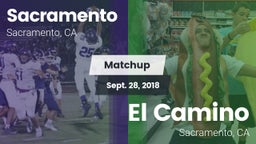 Matchup: Sacramento High vs. El Camino  2018