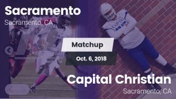 Matchup: Sacramento High vs. Capital Christian  2018