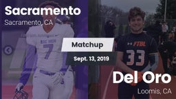 Matchup: Sacramento High vs. Del Oro  2019