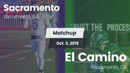 Matchup: Sacramento High vs. El Camino  2019