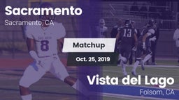 Matchup: Sacramento High vs. Vista del Lago  2019
