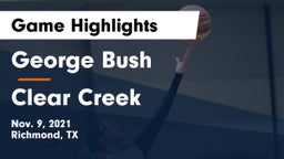George Bush  vs Clear Creek  Game Highlights - Nov. 9, 2021