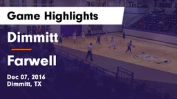Dimmitt  vs Farwell  Game Highlights - Dec 07, 2016