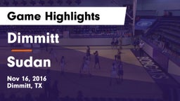 Dimmitt  vs Sudan  Game Highlights - Nov 16, 2016