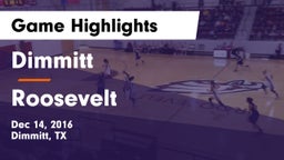 Dimmitt  vs Roosevelt  Game Highlights - Dec 14, 2016