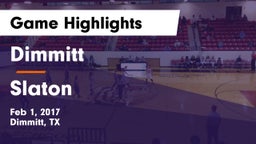 Dimmitt  vs Slaton  Game Highlights - Feb 1, 2017