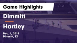 Dimmitt  vs Hartley Game Highlights - Dec. 1, 2018