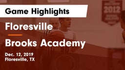 Floresville  vs Brooks Academy Game Highlights - Dec. 12, 2019