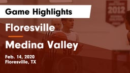 Floresville  vs Medina Valley  Game Highlights - Feb. 14, 2020