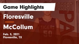 Floresville  vs McCollum  Game Highlights - Feb. 5, 2021