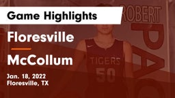 Floresville  vs McCollum  Game Highlights - Jan. 18, 2022