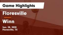 Floresville  vs Winn  Game Highlights - Jan. 28, 2020