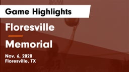 Floresville  vs Memorial  Game Highlights - Nov. 6, 2020