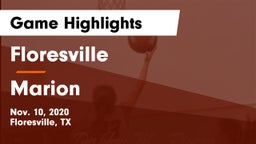 Floresville  vs Marion  Game Highlights - Nov. 10, 2020
