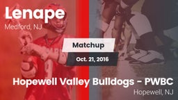 Matchup: Lenape  vs. Hopewell Valley Bulldogs - PWBC 2016