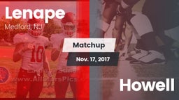 Matchup: Lenape  vs. Howell 2017