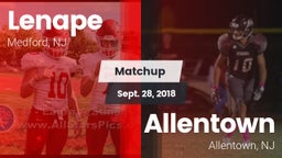 Matchup: Lenape  vs. Allentown  2018