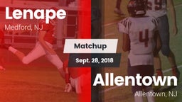 Matchup: Lenape  vs. Allentown  2018