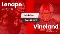 Matchup: Lenape  vs. Vineland  2019
