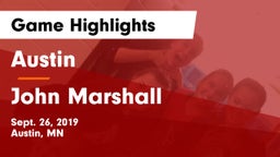 Austin  vs John Marshall  Game Highlights - Sept. 26, 2019