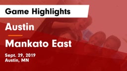 Austin  vs Mankato East  Game Highlights - Sept. 29, 2019