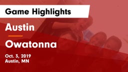 Austin  vs Owatonna  Game Highlights - Oct. 3, 2019