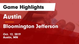 Austin  vs Bloomington Jefferson  Game Highlights - Oct. 12, 2019