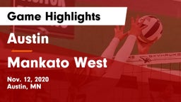 Austin  vs Mankato West  Game Highlights - Nov. 12, 2020