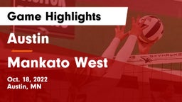 Austin  vs Mankato West  Game Highlights - Oct. 18, 2022