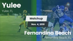 Matchup: Yulee  vs. Fernandina Beach  2016