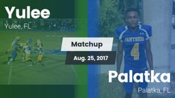 Matchup: Yulee  vs. Palatka  2017