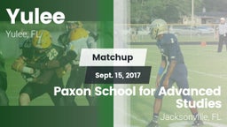 Matchup: Yulee  vs. Paxon School for Advanced Studies 2017