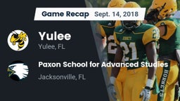 Recap: Yulee  vs. Paxon School for Advanced Studies 2018