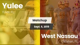 Matchup: Yulee  vs. West Nassau  2019
