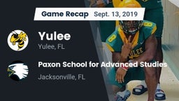 Recap: Yulee  vs. Paxon School for Advanced Studies 2019