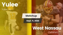 Matchup: Yulee  vs. West Nassau  2020