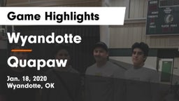 Wyandotte  vs Quapaw  Game Highlights - Jan. 18, 2020