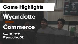 Wyandotte  vs Commerce  Game Highlights - Jan. 25, 2020