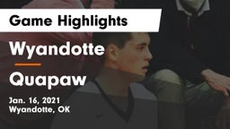 Wyandotte  vs Quapaw  Game Highlights - Jan. 16, 2021
