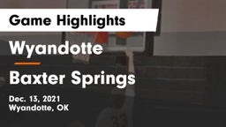 Wyandotte  vs Baxter Springs   Game Highlights - Dec. 13, 2021