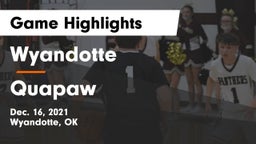 Wyandotte  vs Quapaw  Game Highlights - Dec. 16, 2021