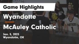 Wyandotte  vs McAuley Catholic  Game Highlights - Jan. 5, 2023