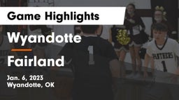 Wyandotte  vs Fairland  Game Highlights - Jan. 6, 2023