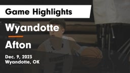 Wyandotte  vs Afton  Game Highlights - Dec. 9, 2023