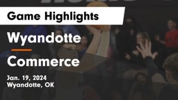 Wyandotte  vs Commerce  Game Highlights - Jan. 19, 2024