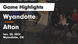 Wyandotte  vs Afton  Game Highlights - Jan. 20, 2024