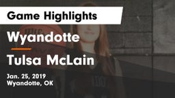 Wyandotte  vs Tulsa McLain Game Highlights - Jan. 25, 2019