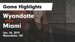 Wyandotte  vs Miami  Game Highlights - Jan. 26, 2019