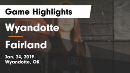 Wyandotte  vs Fairland  Game Highlights - Jan. 24, 2019