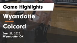 Wyandotte  vs Colcord  Game Highlights - Jan. 25, 2020